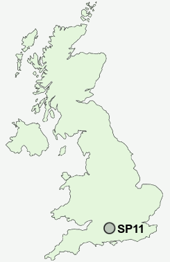 SP11 Postcode map