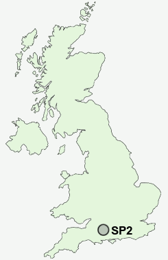 SP2 Postcode map