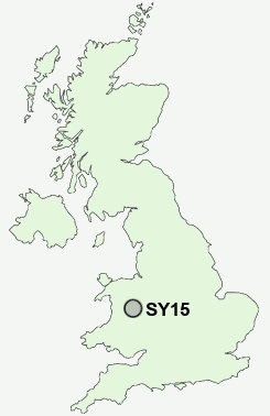 SY15 Postcode map