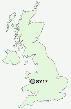 SY17 Postcode map