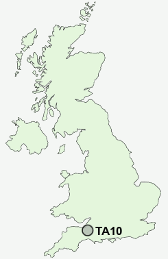 TA10 Postcode map