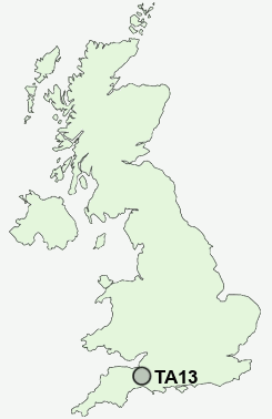 TA13 Postcode map