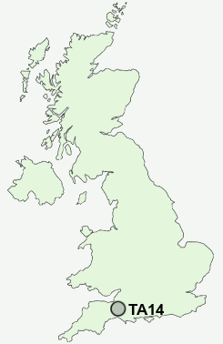 TA14 Postcode map