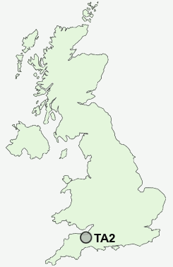 TA2 Postcode map