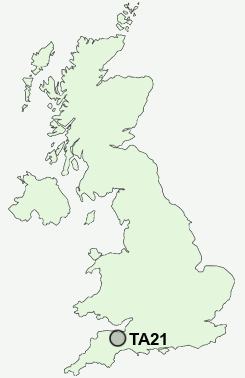 TA21 Postcode map