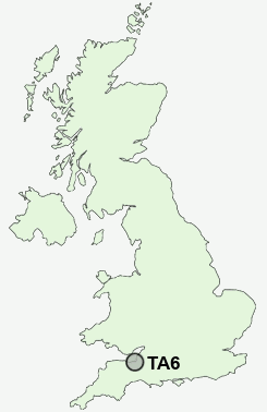 TA6 Postcode map