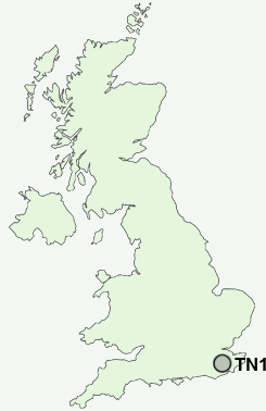 TN17 Postcode map