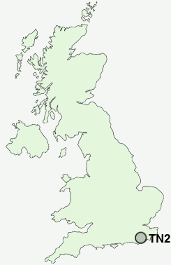 TN21 Postcode map