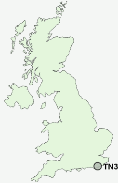 TN39 Postcode map