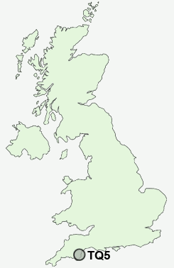 TQ5 Postcode map