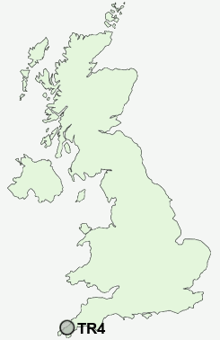 TR4 Postcode map