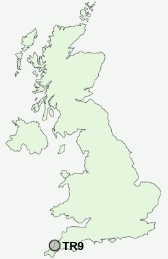 TR9 Postcode map