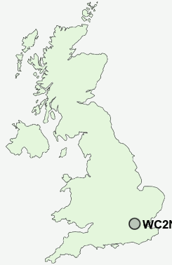 WC2N Postcode map