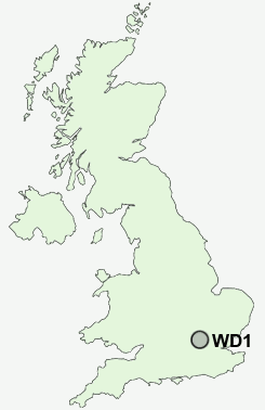 UK Postcode map