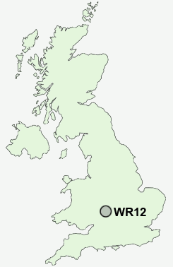 WR12 Postcode map