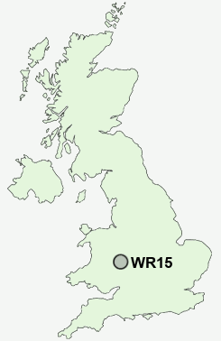 WR15 Postcode map