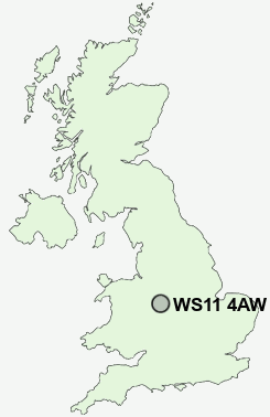 UK Postcode map