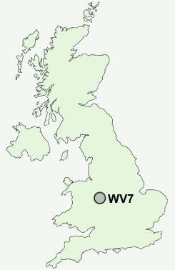 WV7 Postcode map